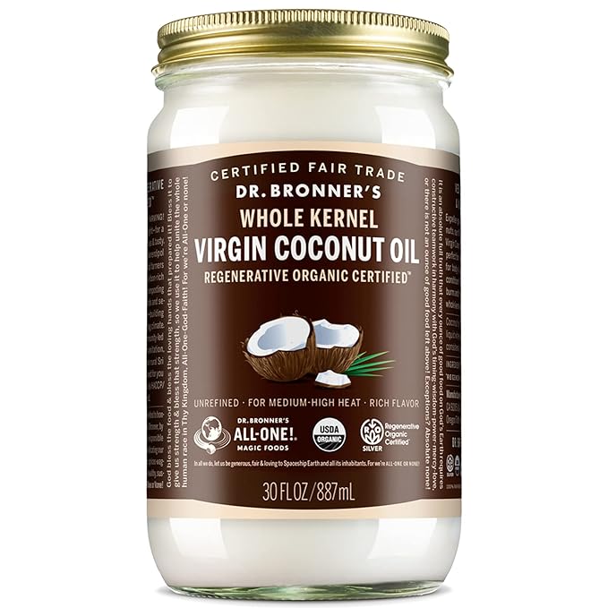 Dr. Bronner's - Organic Virgin Coconut Oil (Whole Kernel, 30 Ounce)